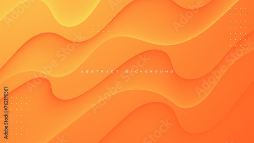 Orange gradient abstract background clean concept design vector.