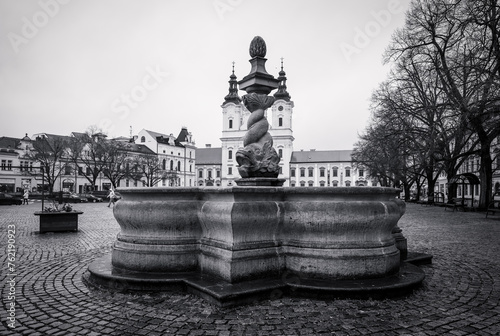 City, square, architecture, building, street, old, black and white, house, travel, urban, church, bridge, europe, town, vintage