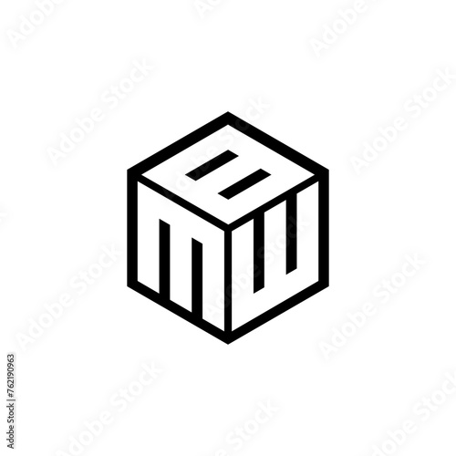 MWB letter logo design in illustration. Vector logo, calligraphy designs for logo, Poster, Invitation, etc.