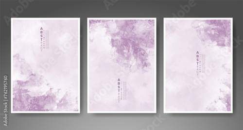 Set of creative hand painted abstract watercolor background. Design for your cover, date, postcard, banner, logo.