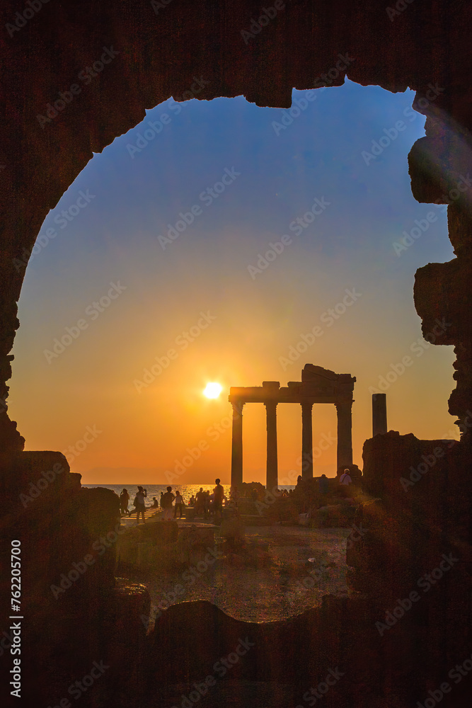 Sunset over the Temple of Apollo
