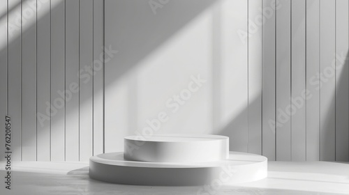 3d render  abstract background  minimal scene with geometrical forms  podium for product presentation