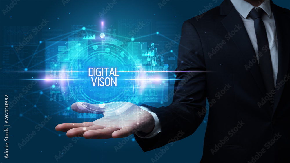 Man hand holding digital technology concept Man hand holding digital technology concept