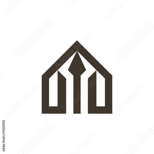 modern sophisticated building spear logo