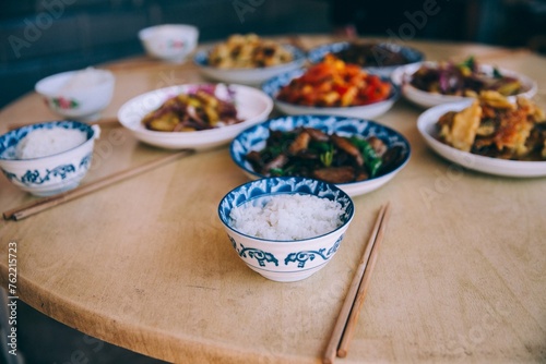 food on the table