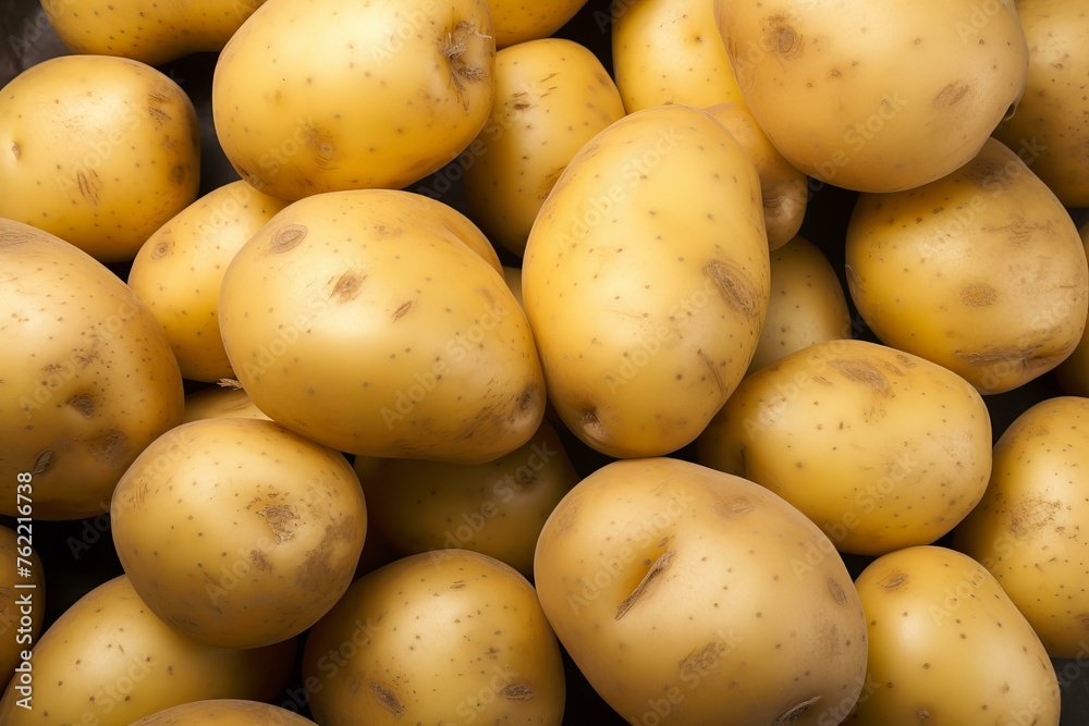 Earthy Ripe potatoes. Land fresh garden. Generate Ai Earthy Ripe potatoes. Land fresh garden. Generate Ai