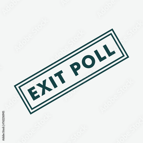 Exit poll icon vector logo design template