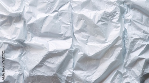 View of a White Plastic Bag Background. Generative AI