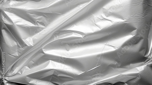 View of a White Plastic Bag Background. Generative AI