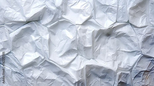 View of a White Plastic Bag Background. Generative AI