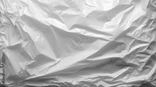 View of a White Plastic Bag Background. Generative AI