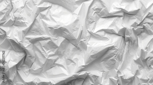 View of a White Plastic Bag Background. Generative AI