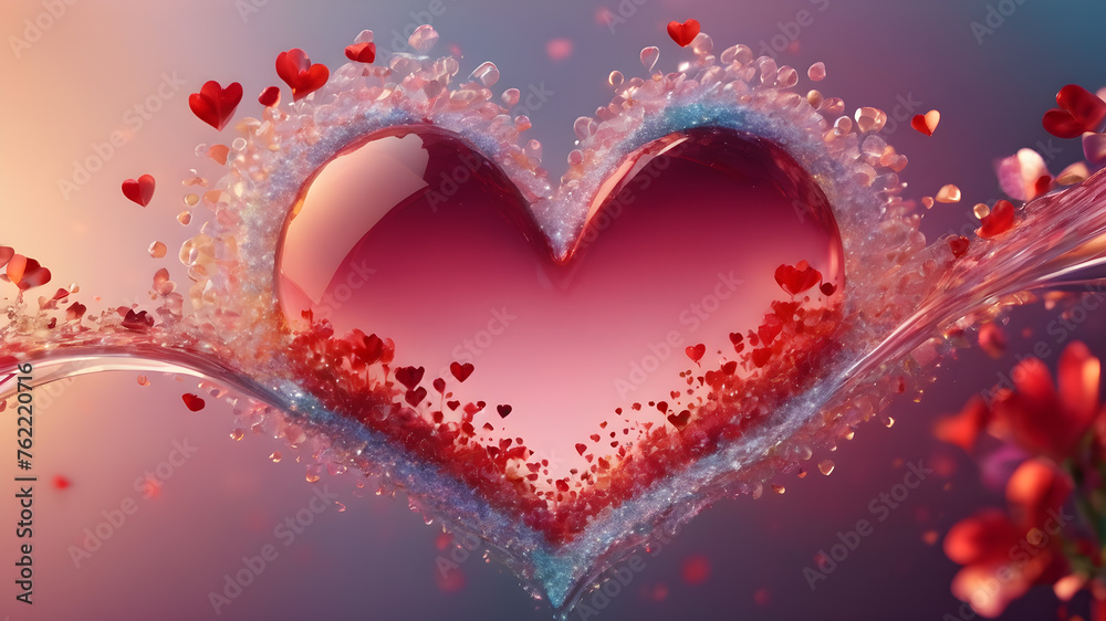 Heart shape for Love concept, Valentine's Day concepts. love symbol, concept for Valentine's Day, wedding etc. Heart elements for love concept design. AI generated image Heart shape for Love concept, Valentine's Day concepts. love symbol, concept for Valentine's Day, wedding etc. Heart elements for love concept design. AI generated image