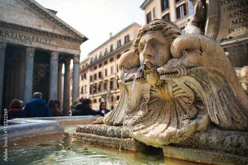The Pantheon Fountain at daylight