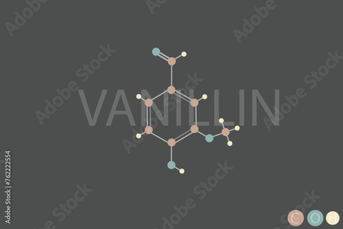 vanillin molecular skeletal chemical formula	