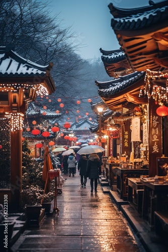 night street in china photo