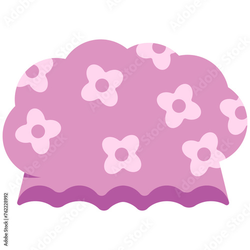 Bathroom shower cap vector cartoon illustration isolated on a white background.