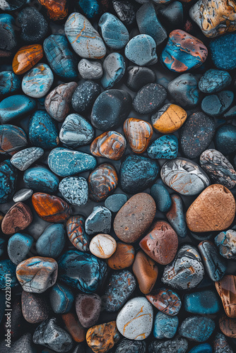 Colorful pebbles pattern for background