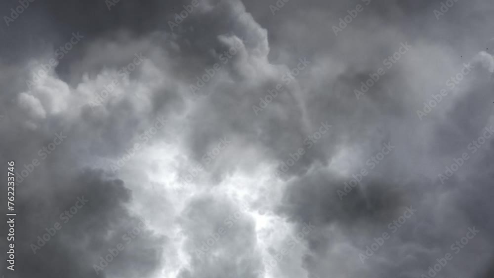 Severe Thunderstorm Clouds in dark sky Severe Thunderstorm Clouds in dark sky