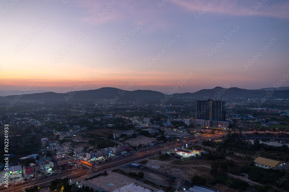 Aussicht Nacht in Hua Hin Thailand Aussicht Nacht in Hua Hin Thailand