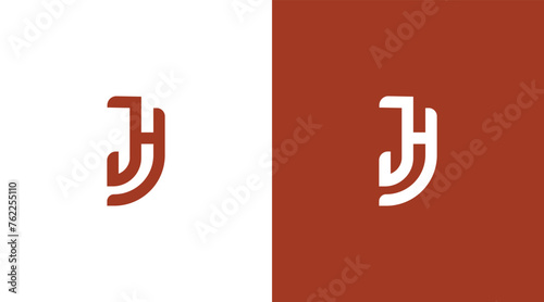 JH Letter Logo Design, HJ icon Brand identity Design Monogram Logo Minimalist Logo Design