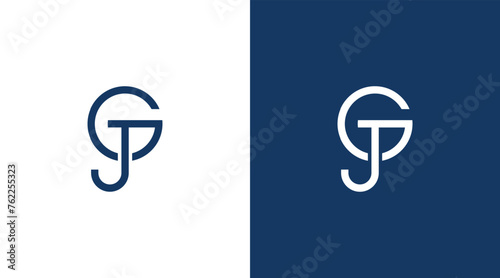GJ Letter Logo Design, JG icon Brand identity Design Monogram Logo Minimalist Logo Design