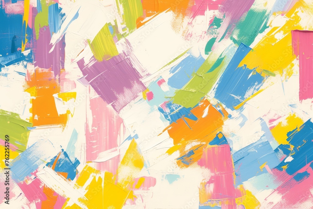 Abstract oil painting background with vibrant colors