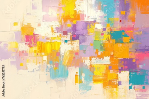 Abstract oil painting background with vibrant colors © Photo And Art Panda