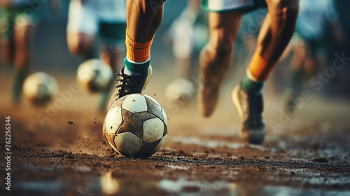 Soccer player kicking the ball © iCexpert