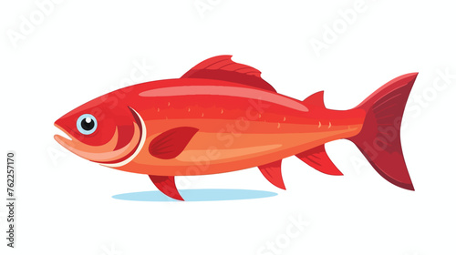 Fish icon vector eps10 flat vector isolated on whit
