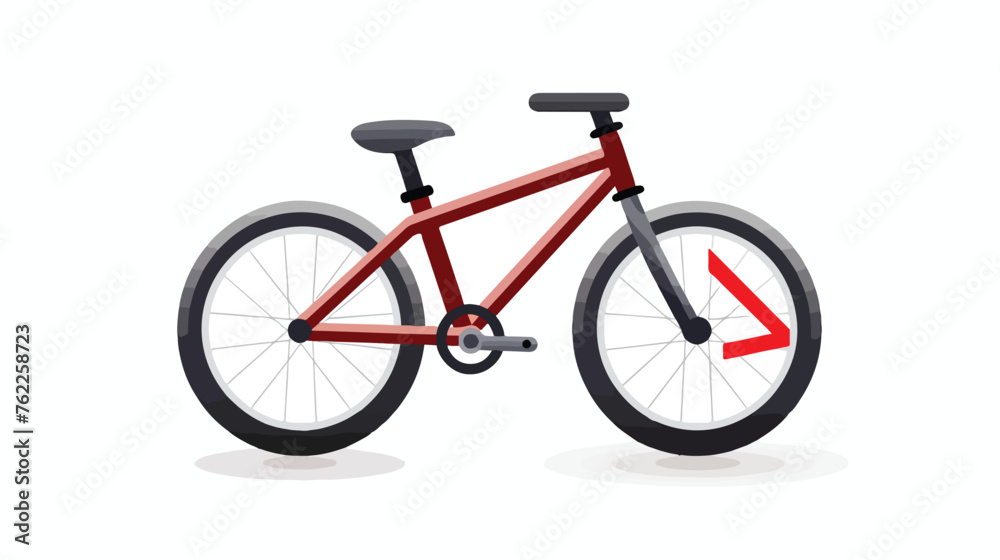 Forbidden bicycle vector icon.