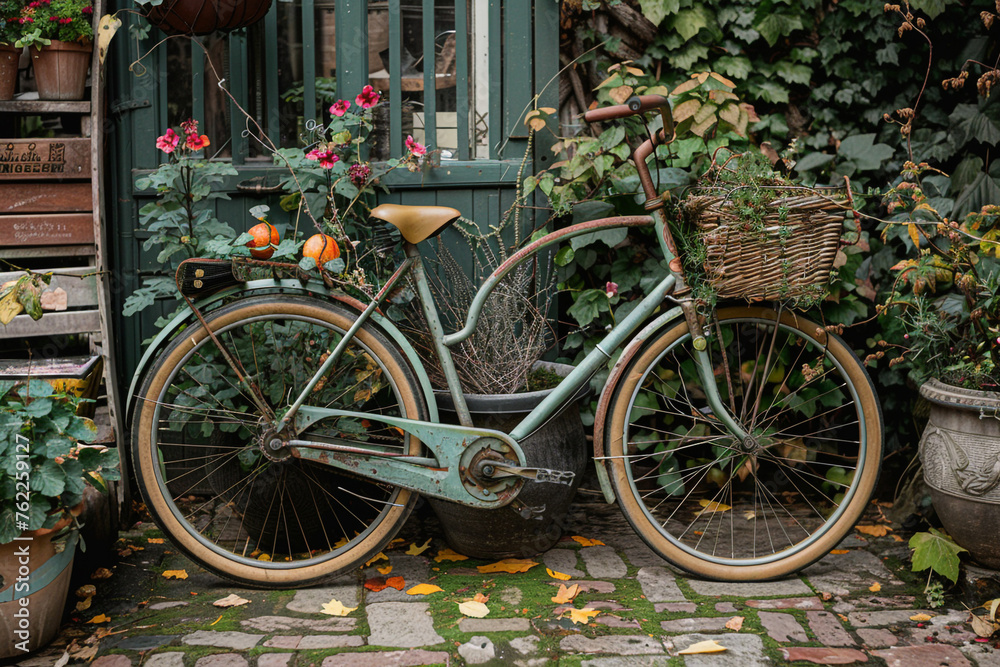 Bicycle in the garden