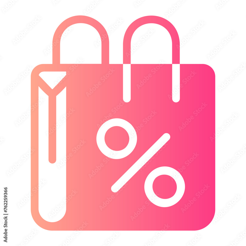 shopping bag gradient icon shopping bag gradient icon