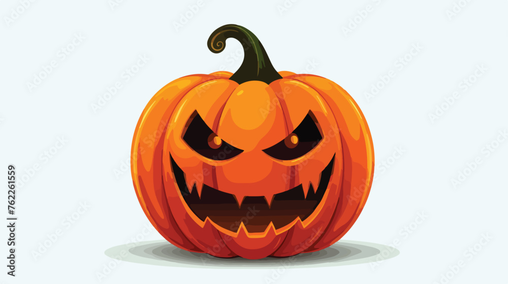 Halloween pumpkin vector isolated. Perfect vector fo