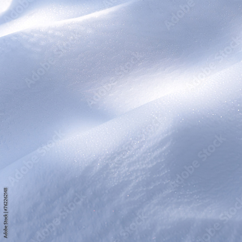 Untouched snow under soft light, creating a serene winter landscape © ChoopyChoop