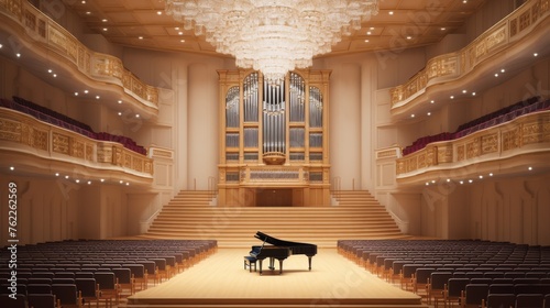 Grand Piano on Stage photo