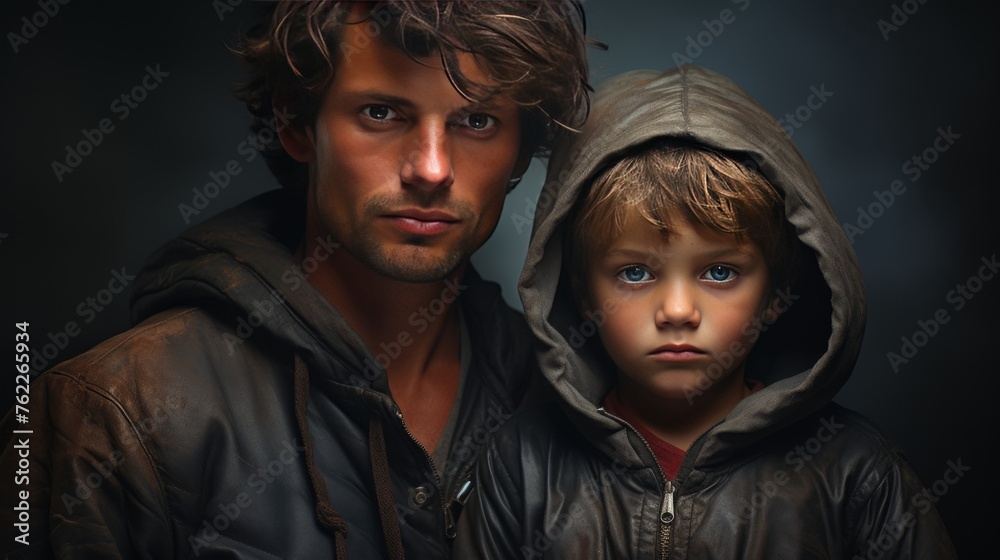 Man and Boy Painting Man and Boy Painting