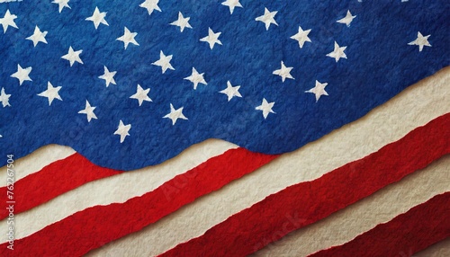 Textured American Flag Background