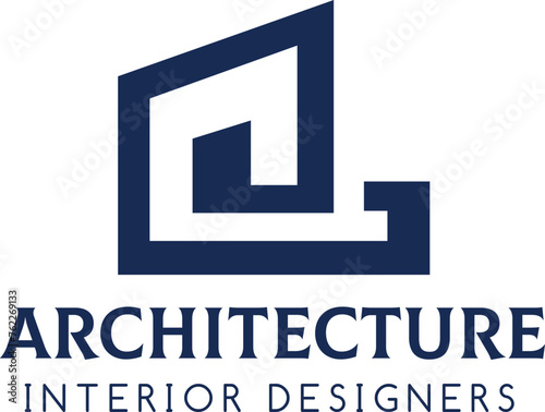 Unique and creative logo design template of abstract letter A.