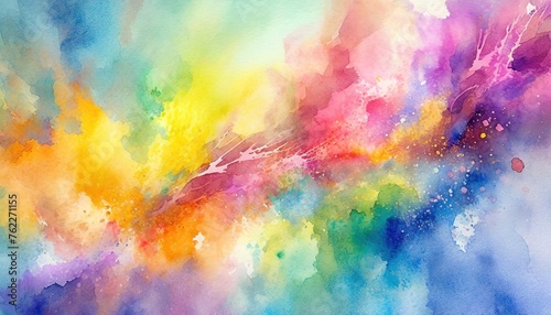 Abstract Colorful Watercolor Background