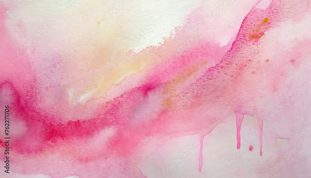 Abstract Watercolor Painting in Pink Tones