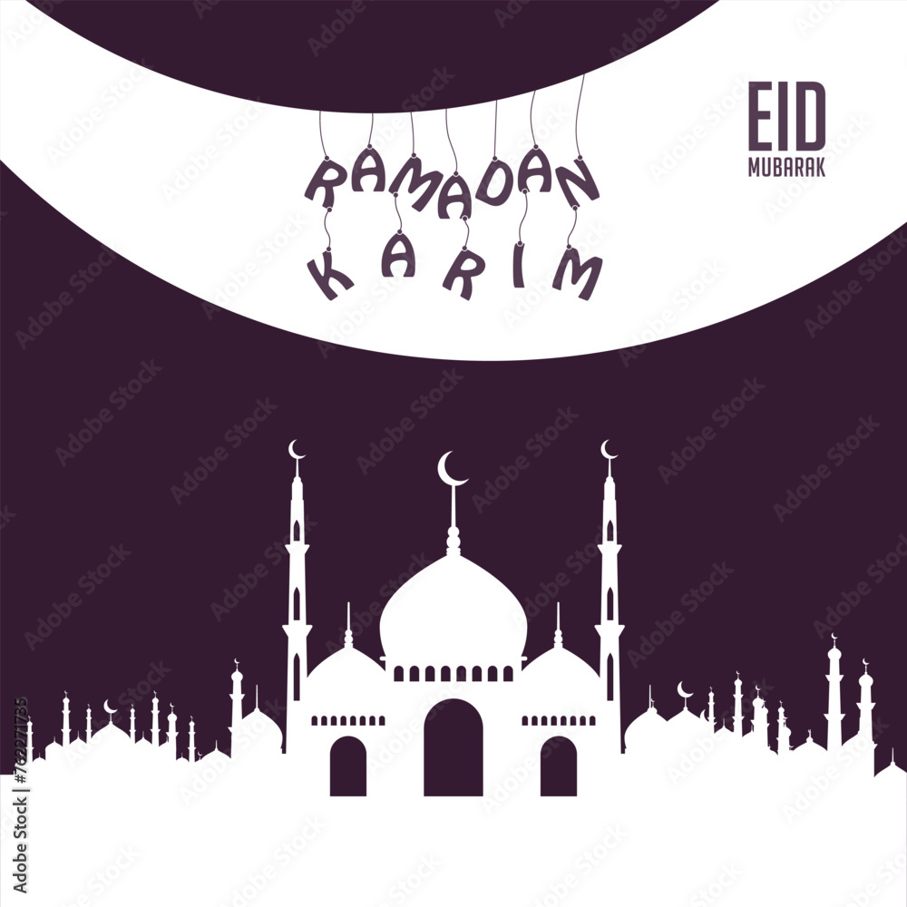 Ramadan Karim Social Media Post Template.