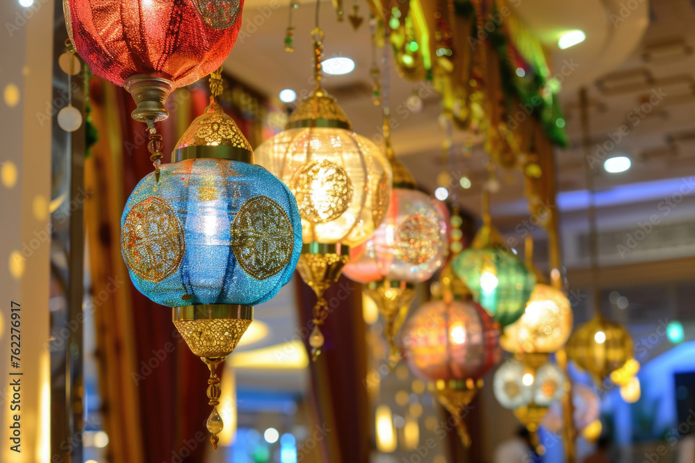 Unique decorations symbolizing Eid al-Fitr and Eid al-Adha