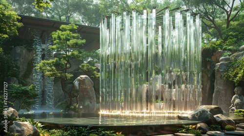 Wind Citadel with crystal windchimes melodic