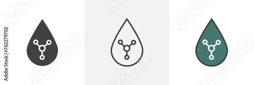 Retinol Usage in Beauty Products. Skincare Ingredient Icons. Anti-Aging Treatment Symbols