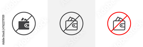 Cash and Wallet-Free Zone. Financial Transaction Limit. No Cash Handling or Budget Sign