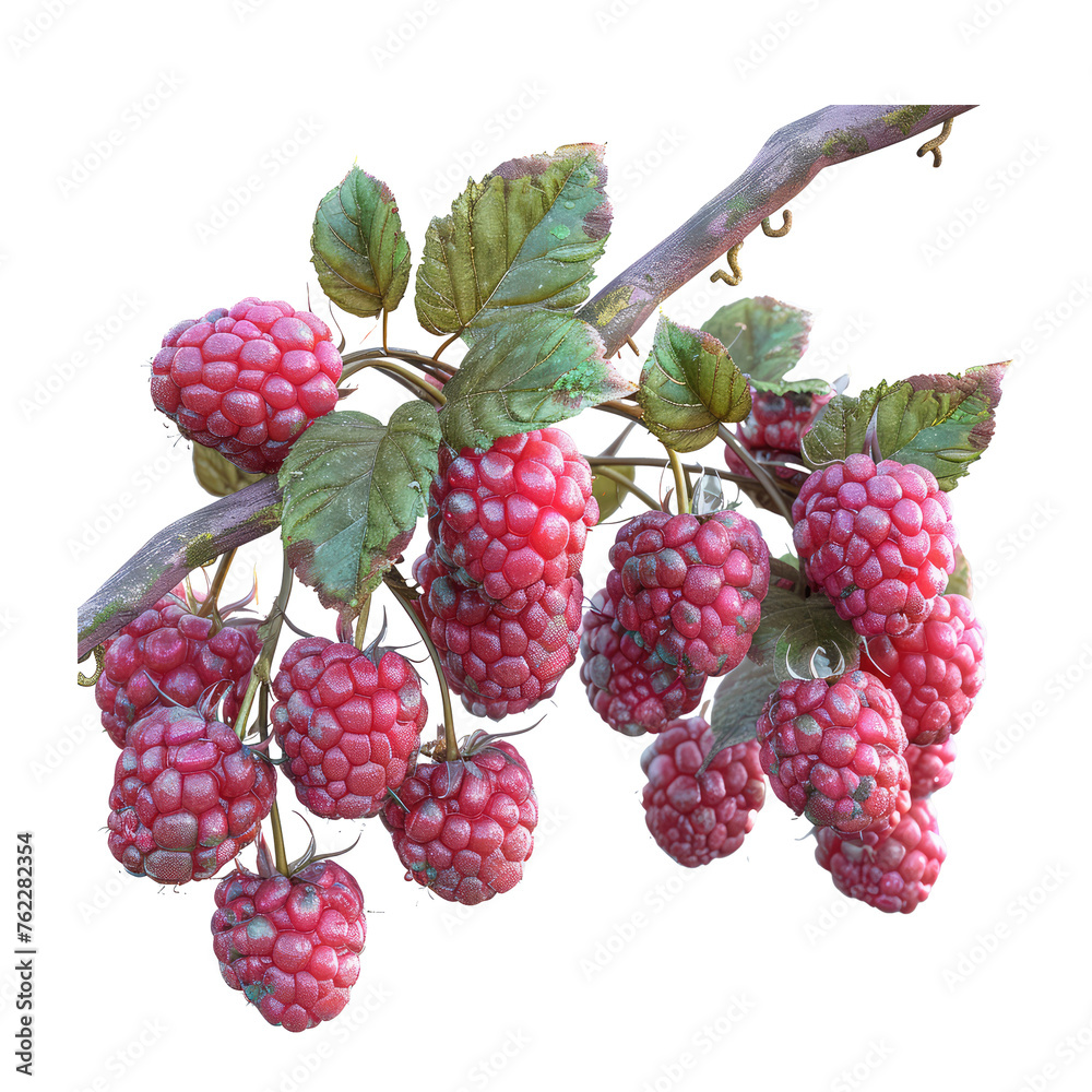 bunch of raspberries isolated on transparent background bunch of raspberries isolated on transparent background