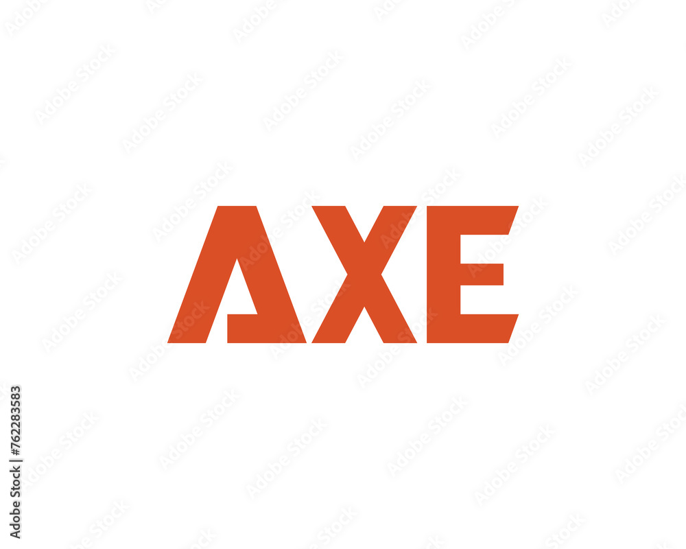 AXE logo design vector template AXE logo design vector template