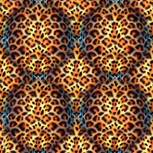 Seamless Exotic Leopard Print Pattern