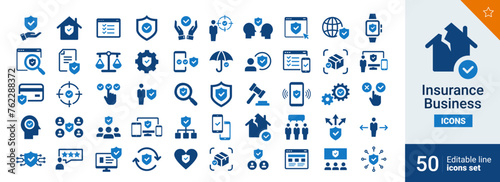 Insurance Basic icons Pixel perfect. home, protect, web, ...	